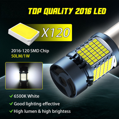 LED電球とCANbus 2016 120SMD T20 1156 1157 3156 3157 LEDターンシグナルブレーキライトとファンオートランプ