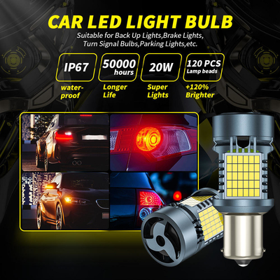 LED電球とCANbus 2016 120SMD T20 1156 1157 3156 3157 LEDターンシグナルブレーキライトとファンオートランプ