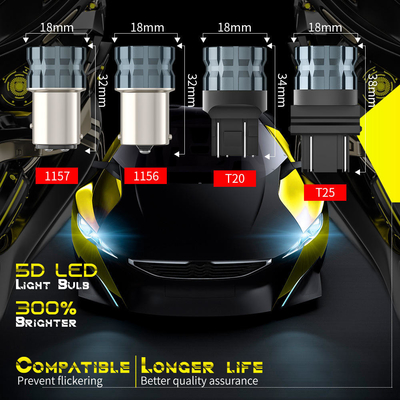 100% Canbus Bau15S Ba15S T25 1156 LED電球 900Lm 3030 チップ 6LED 12V ブレーキターンシグナルライト 6W