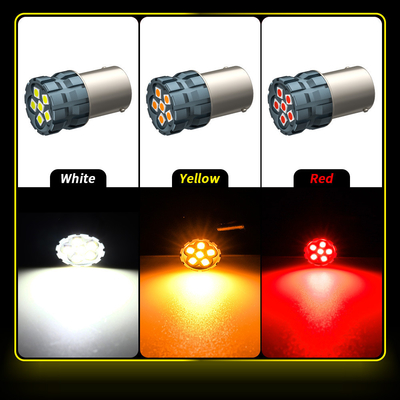 100% Canbus Bau15S Ba15S T25 1156 LED電球 900Lm 3030 チップ 6LED 12V ブレーキターンシグナルライト 6W