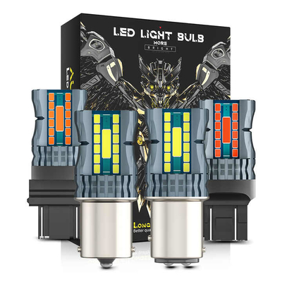 防水 12V 1156 3030 24LED+2COB ブレーキターンシグナルライト 3156 双色 LED 電球