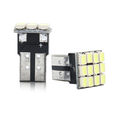 パワー 9W LED電球 防水 IP67 360度 自動車用ライト 12v T10 12SMD 1206 3020 読書灯 免許証