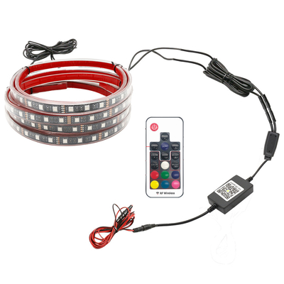 自動車用LEDインテリアライト 多色リモコン 柔軟ABS12V 車用LEDストライプライト