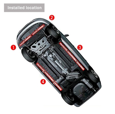 自動車用LEDインテリアライト 多色リモコン 柔軟ABS12V 車用LEDストライプライト