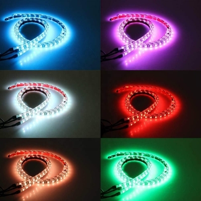 自動車用LEDインテリアライト 多色リモコン 柔軟ABS12V 車用LEDストライプライト