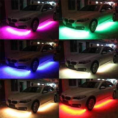 自動車用LEDインテリアライト 多色リモコン 柔軟ABS12V 車用LEDストライプライト