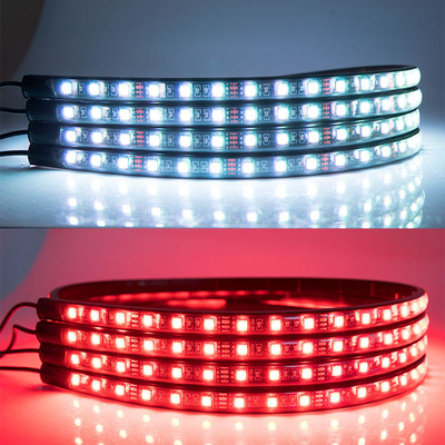 自動車用LEDインテリアライト 多色リモコン 柔軟ABS12V 車用LEDストライプライト