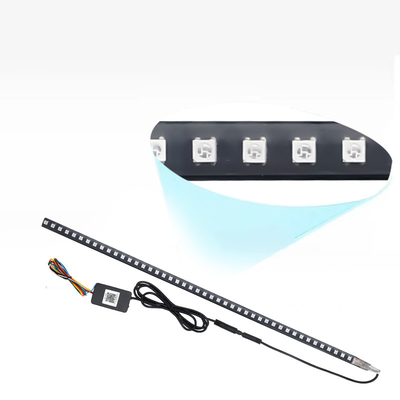 ユニバーサル ABS カー インテリア LED ライト 防水 56CM カー フラッシュ ストローブ ライト ナイト ライダー スキャナー ライト
