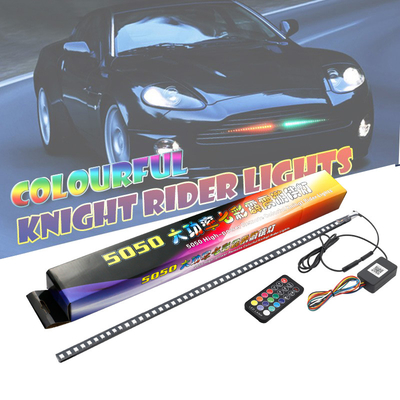 ユニバーサル ABS カー インテリア LED ライト 防水 56CM カー フラッシュ ストローブ ライト ナイト ライダー スキャナー ライト