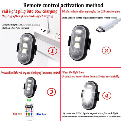 RGB カラー LED カー インテリア 大気照明 マイクロUSB IP67 無線リモコン