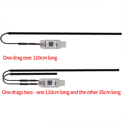 5V PVC USB LED ストライプライト 110cm APP リモートコントロール付き