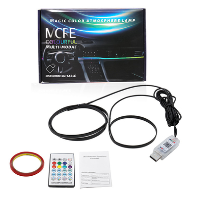 5V PVC USB LED ストライプライト 110cm APP リモートコントロール付き