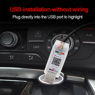 5V PVC USB LED ストライプライト 110cm APP リモートコントロール付き