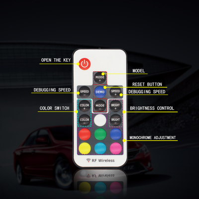 RGB SMD 5050 LED ストライプ IP67 防水 LED 車輪 ハブ カラーライト RGB 車輪 LED ライト カーフレーム用 App コントロール