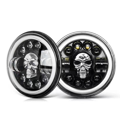 Harley高貴なエンフィールド12000lmのための7Inch円形のオートバイLEDのヘッドライト