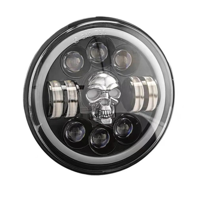 Harley高貴なエンフィールド12000lmのための7Inch円形のオートバイLEDのヘッドライト
