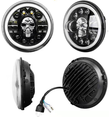 Harley高貴なエンフィールド12000lmのための7Inch円形のオートバイLEDのヘッドライト