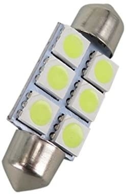 花飾りC5W 5050 6SMD LED車内部ライト電球のドーム青く白いDC 12V 31mm 36mm 39mm 41mm